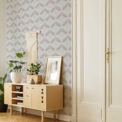 Fresco Retro Ogee Pink Wallpaper (WAS 13.99) (WAS 13.99)