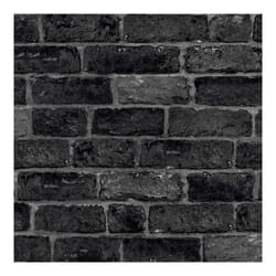 Fresco House Brick Charcoal Wallpaper