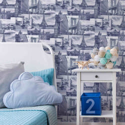 Fresco City Scene Indigo Wallpaper (WAS 13.99) (WAS 13.99)