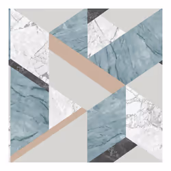 Fresco Marblesque Metallic Silver and Jade Geometric Wallpaper (WAS 13.99)