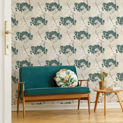 Fresco Lykke Tree Dark Green Wallpaper (WAS 13.99)