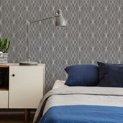Fresco Laser Grey / Silver Wallpaper (WAS 13.99)