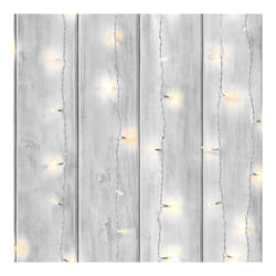 Fresco Twinkle Lights Grey Wooden Slats Wallpaper (WAS 13.99)
