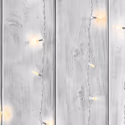Fresco Twinkle Lights Grey Wooden Slats Wallpaper (WAS 13.99)