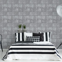 Fresco Industrial Concrete Tile Wallpaper (WAS 13.99)