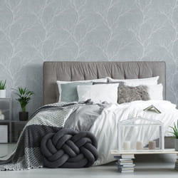 Fresco Duck Egg Winter Tree Wallpaper
