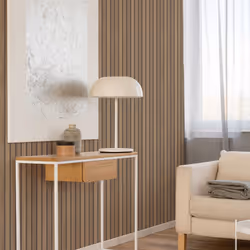 Fresco Natural Wooden Slats Panelled Wallpaper - Additional view 6