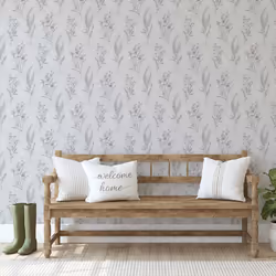 Fresco Jasmin Botanical Floral Mauve Wallpaper
