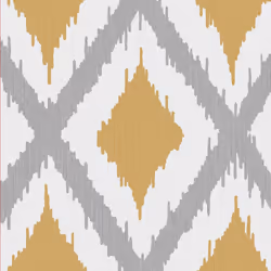 Fresco Ikat Ochre and Grey Geometric Wallpaper (WAS 13.99)