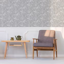 Fresco Artisan Leaf Grey Wallpaper (WAS 14.99)