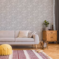 Fresco Artisan Leaf Grey Wallpaper (WAS 14.99)