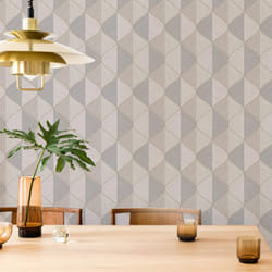 Fresco Ogee Textured Geometric Natural Wallpaper (WAS 16.79)