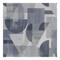 Fresco Retro Abstract Navy and Grey Geometric Wallpaper (WAS 13.99)