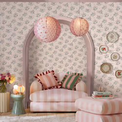 Cath Kidston Clifton Floral Pink Floral Wallpaper