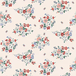 Cath Kidston Clifton Floral Cream Floral Wallpaper