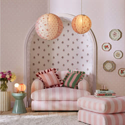 Cath Kidston Button Spot Pink Dotty Wallpaper