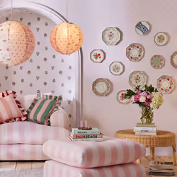 Cath Kidston Button Spot Pink Dotty Wallpaper