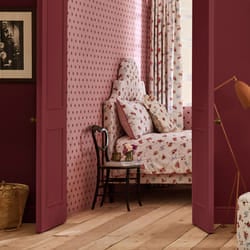 Cath Kidston Button Spot Pink & Red Dotty Wallpaper