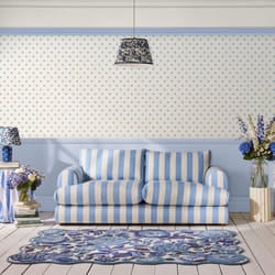 Cath Kidston Button Spot Blue Dotty Wallpaper