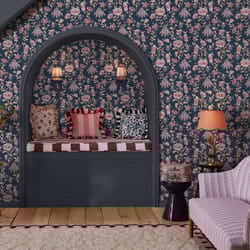 Cath Kidston Friendship Garden Navy Floral Wallpaper