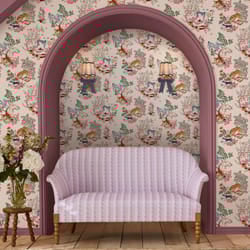 Cath Kidston Painted Kingdom Pink Floral Wallpaper