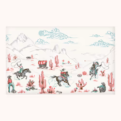 Cath Kidston Cowgirls Pink Made to Order Fixed Size Mural