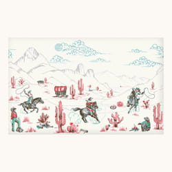 Cath Kidston Cowgirls Pink Made to Order Fixed Size Mural