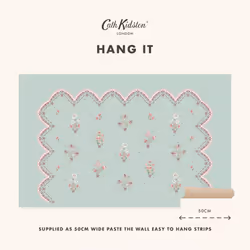 Cath Kidston Stitch In Time Green Made to Order Fixed Size Mural