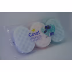 Coral Massage Sponge Pack 3 [SP04G-1]