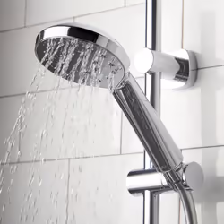 Methven Kiri MK2 Satinjet Energy Saving 8l/min Shower Head Chrome Finish - for Any Pressure Systems Low Or High - Water Saving ECO Performance -