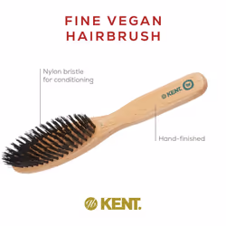 Kent V05 Vegan Boar Bristle Hair Brush and Beard Brush for Men  Eco Friendly Bristle Brush for Smoothing Hair  Taming Beards and Mustaches (Large)