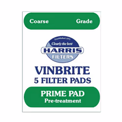 Harris Prime Pre-Filter Pads 5-pack Use with Harris Vinbrite MK3 Filter Kit