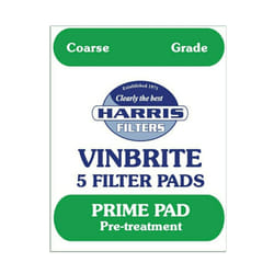 Harris Prime Pre-Filter Pads 5-pack Use with Harris Vinbrite MK3 Filter Kit