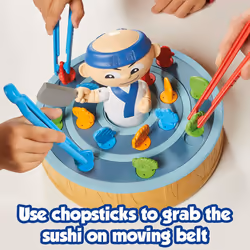 TOMY Sushi Scramble Kids Action Board Game | Preschool Family Board Games For Kids | Children Game Suitable for Ages 5 6 7 8+ Years