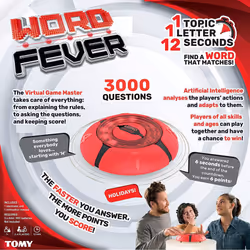 Word Fever, Word Guessing Game, Fast Paced Word Game, 3000 Questions, Guessing Game, Word Search Game with Sounds