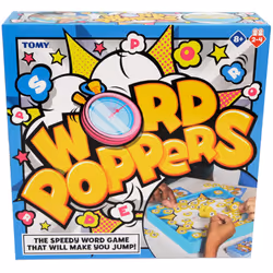 Games Word Poppers - Race to Make Words Before Timer Board Pops - 2 to 4 player Family Games for Kids and Adults - Family Boa ...