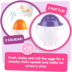 Tomy Toomies Play to Learn - Hide "n" Squeak Eggs - E73560 - Additional view 4