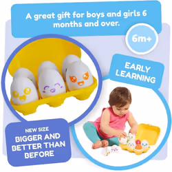 Tomy Toomies Play to Learn - Hide "n" Squeak Eggs - E73560 - Additional view 5