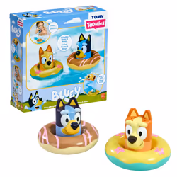TOMY Toomies Splash & Float Bingo and Bluey Water Toys - 2-in-1 Toddler Water Toys with Pour Cup and Water Wheel Toy - Toddle ...