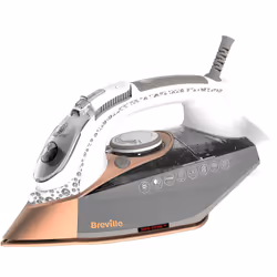 Breville VIN401, Steam iron, Ceramic soleplate, 3 m, 200 g/min, White, 70 g/min
