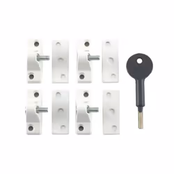 Yale V-8K118-4-WE Economy Window Lock White Finish Pack of 4