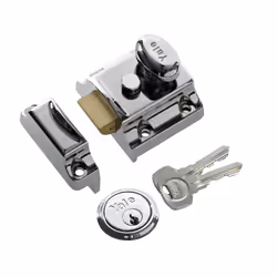 B-706-CH-CH-40 706 Traditional Nightlatch, Bright Nickel