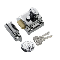 B-706-CH-CH-40 706 Traditional Nightlatch, Bright Nickel
