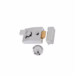 P89SCSC60 Deadlocking Nightlatch High Security with Automatic Deadlock Chrome Finish 60 mm Backset