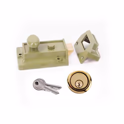 Yale Essentials High Quality Traditional 60mm Night Latch Front Door Lock for Secure Homes with Easy Fitting Template and Ins ...
