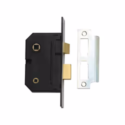 Yale Essentials High Quality Bathroom Privacy Lock, 2.5 inch/64mm Mortice Toilet/Restroom Door Sashlock with Easy Fitting Tem ...