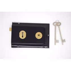 Yale Essentials Rim Deadlock Black 2 Lever [YES-RD-BL]