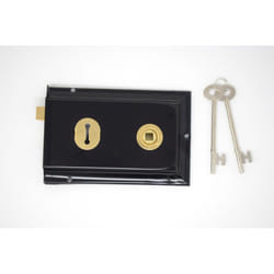 Yale Essentials Rim Deadlock Black 2 Lever [YES-RD-BL]