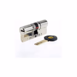 Yale Anti Snap 3 Star Double Cylinder High Security 35:45 80mm Nickel B-YS3-3545
