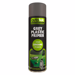 Professional High Covering Power Spray Paint, Grey Plastic Primer, 500 ml